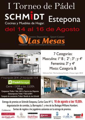 poster del torneo I TORNEO DE PADEL SCHMIDT ESTEPONA