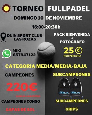 poster torneo TORNEO FULLPADEL