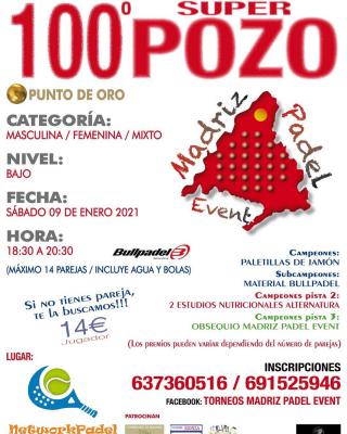 poster del torneo 100º SUPER POZO