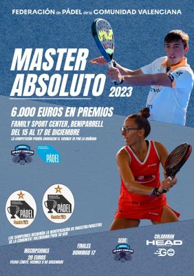 poster torneo MÁSTER ABSOLUTO FPCV 2023