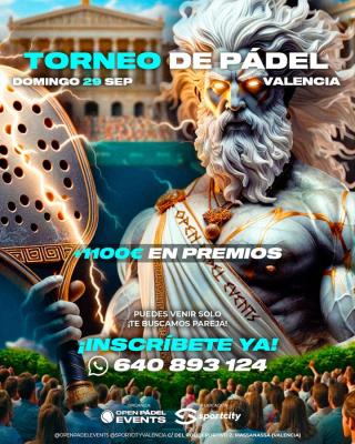 poster del torneo OPEN PADEL EVENTS