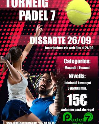 poster torneo TORNEIG PADEL 7