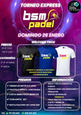 poster del torneo TORNEO EXPRESS BSM PADEL