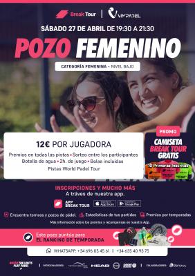 poster del torneo POZO FEMENINO VIMPADEL