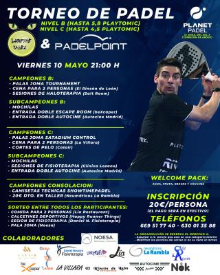 poster del torneo SHOWTIMEPADEL