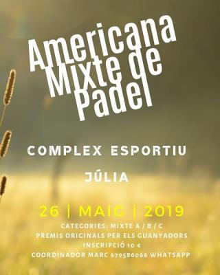 poster del torneo AMERICANA MIXTE