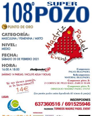 poster del torneo 108º SUPER POZO