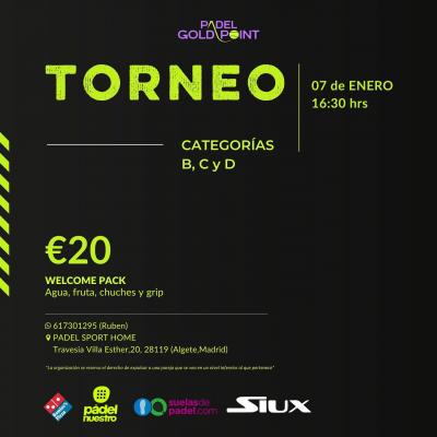 poster del torneo XCI TORNEO PADELGOLDPOINT