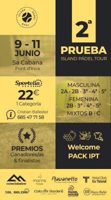 poster del torneo 2ª PRUEBA ISLAND PADEL TOUR.