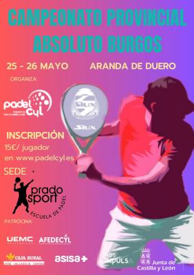 poster del torneo CAMPEONATO PROVINCIAL DE BURGOS. ARANDA DE DUERO