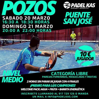 poster del torneo POZOS PUENTE SAN JOSÉ