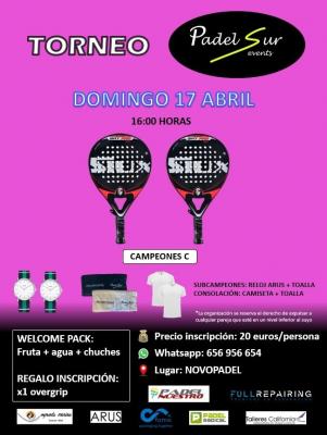 poster del torneo TORNEO PADELSUREVENTS