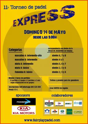 poster del torneo 11º TORNEO DE PADEL EXPRESS