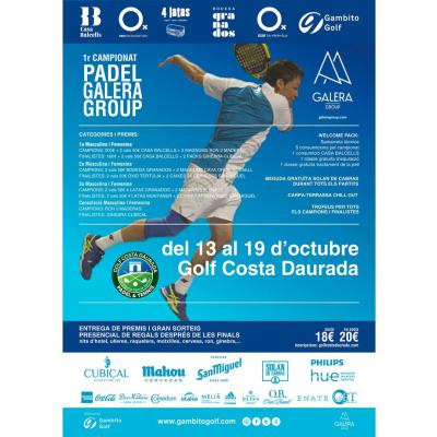 poster del torneo 1ER CAMPIONAT PADEL GALERA GROUP