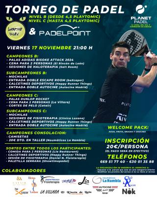 poster del torneo SHOWTIMEPADEL