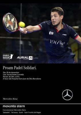 poster del torneo PROAM PADEL SOLIDARI