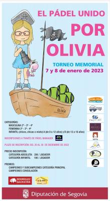 poster torneo PADEL POR OLIVIA TORNEO MEMORIAL