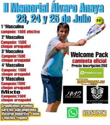 poster del torneo II TORNEO MEMORIAL ALVARO ANAYA