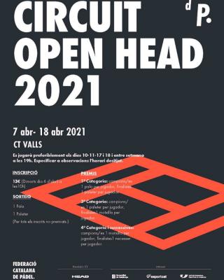 poster torneo CIRCUIT OPEN HEAD 2021