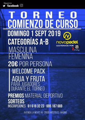 poster del torneo TORNEO COMIENZO DE CURSO