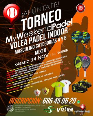 poster del torneo TORNEO MY WEEKEND PADEL