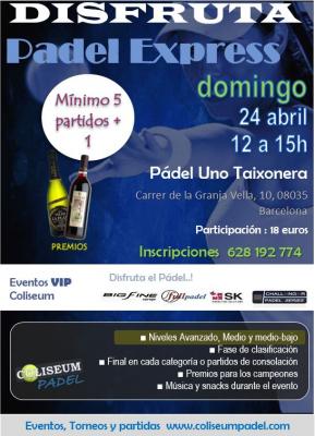 poster del torneo ▓ HAY PLAZAS ▓ MINITORNEO EXPRESS ROUND ROBIN/FINALES