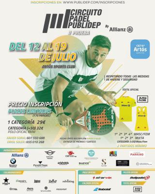 poster del torneo II PRUEBA CIRCUITO PADEL PUBLIDEP BY ALLIANZ