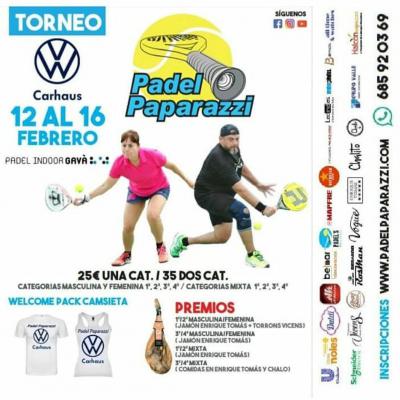 poster del torneo TORNEO PADEL PAPARAZZI