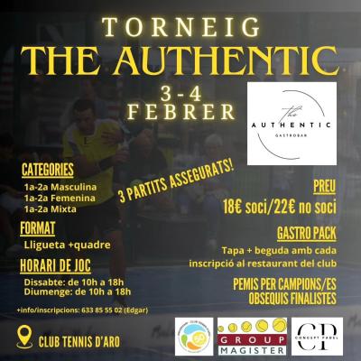 poster torneo THE AUTHENTIC PÀDEL