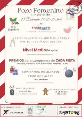 poster del torneo NAVIDAD JUGUETONAS - NIVEL MEDIO - FEMENINO