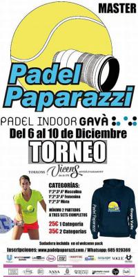 poster del torneo MASTER PADEL PAPARAZZI