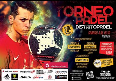 poster del torneo TORNEO PADEL DISTRITOPADEL