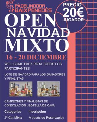 poster del torneo OPEN NAVIDAD MIXTO