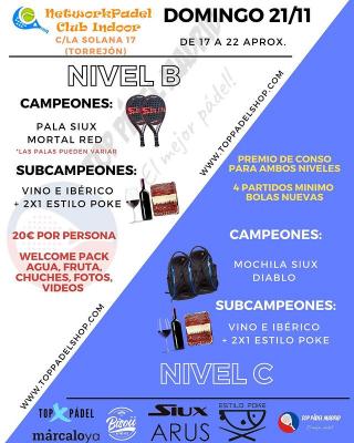 poster del torneo TORNEO TOP PADEL MADRID