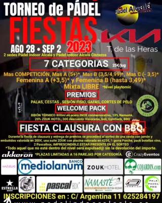 poster torneo XIII TORNEO DE PADEL FERIAS Y FIESTAS 2023