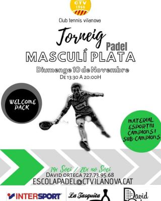 poster del torneo TORNEIG MASCULÍ PLATA