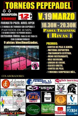 poster del torneo TORNEO PEPEPADEL