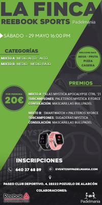 poster del torneo TORNEO PADELMANIA