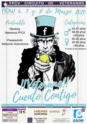 poster del torneo FPCV CIRCUITO DE VETERANOS