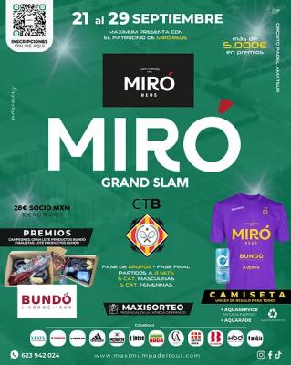 poster torneo MIRÓ GRAND SLAM