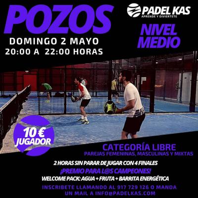 poster del torneo POZOS PADEL KAS