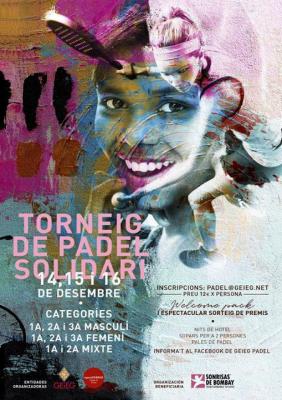 poster torneo TORNEIG DE PADEL SOLIDARI