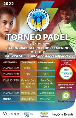 poster del torneo TORNEO COSTA DEL SOL 7 Y 8 MAYO