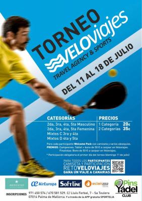 poster del torneo TORNEO VELOVIAJES