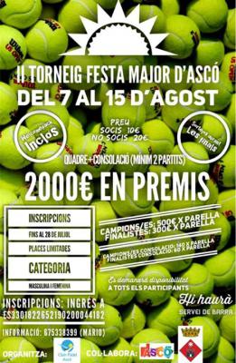 poster torneo  II TORNEIG DE FESTA MAJOR