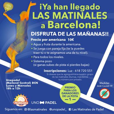 poster del torneo MATINALES LABORABLES EN BCN