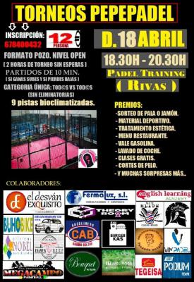 poster del torneo TORNEO PEPEPADEL