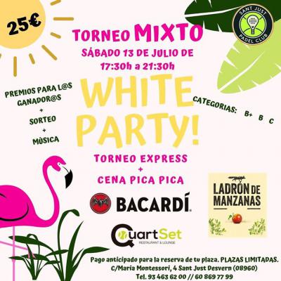 poster del torneo TORNEO MIXTO WHITE PARTY