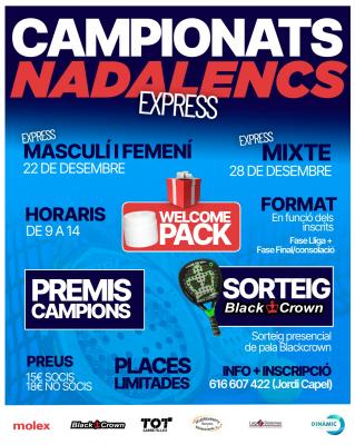 poster del torneo CAMPIONATS EXPRESS NADALENCS