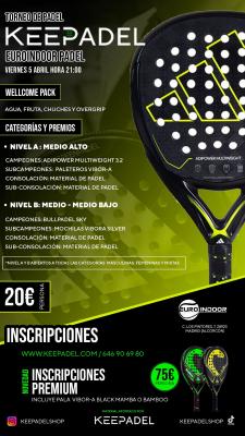 poster del torneo TORNEO KEEPADEL & EUROINDOOR